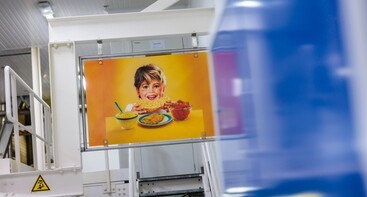 Affiche Cassonade Graeffe in de fabriek 