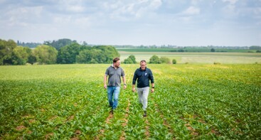 Boer en agronoom